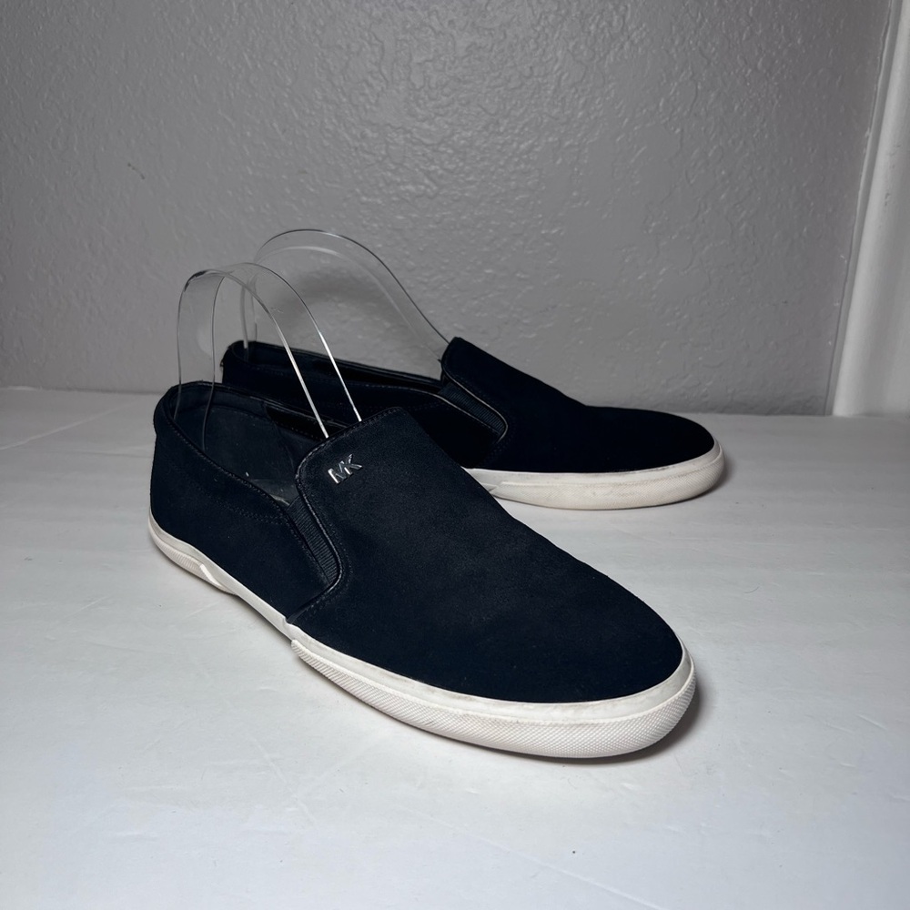Michael Kors Black Suede Slip On Sneakers